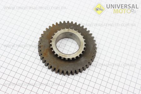 Шестерня валу відбору потужності Z = 26/43 Jinma 200/204/240/244 (184.37.402-1). Китай (Запчастини на мінітрактор Jinma / UM6201-V43)