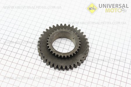 Шестерня ведуча первинного валу заднього мосту Z = 31/37 Jinma 200/204/240/244 (220.37.137). Китай (Запчастини на мінітрактор Jinma / UM6201-V47)