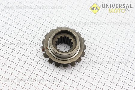 Шестерня конічна відома вертикального валу переднього мосту Z = 14/17 Jinma 200/204/240/244 (184.31.115). Китай (Запчастини на мінітрактор Jinma / UM6201-V52)