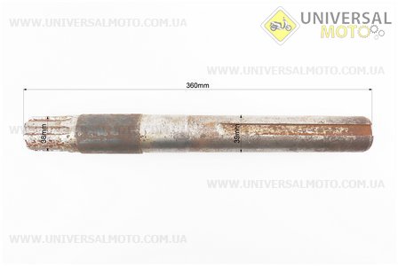 КПП - Піввісь 8 шліців, L = 360мм, D = 39мм 101-2 (можливий незначний наліт). Китай (Запчастини на мотоблок з двигуном 175 и 195N / UM6240-V32)