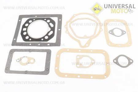 Прокладки двигуна R195NM-95мм, комплект 11 деталей під кришку 9отв.. TATA (Запчастини на мотоблок з двигуном 190 и 195N / UM6240-V62)