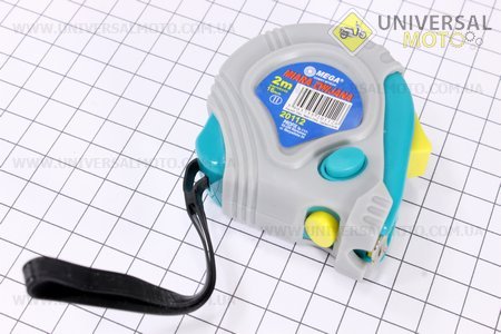 Рулетка 2м*16мм (пластик) Mega