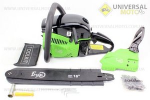 Бензопила БУК БП-4500 45cc (2,9кВт шина 18") с подкачкой, с уровенем в баке. Крышка стар. и тор. - метал.