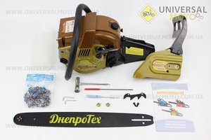 Бензопила ДнепроТех БД-5600 45cc (5,6кВт. шина 18"), с подкачкой, плавный пуск, в коробке по 2шт