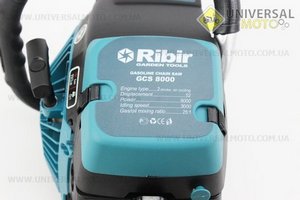 Бензопила RIBIR GC8000 52см3 (2,9кВт. шина 18"), с подкачкой, плавный пуск. Крышка стартера - метал.. Китай (Бензопила / UM2016-V13)