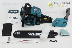 Бензопила RIBIR GC8000 52см3 (2,9кВт. шина 18"), с подкачкой, плавный пуск. Крышка стартера - метал.. Китай (Бензопила / UM2016-V13)