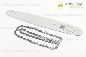 Шина 16"-1,3мм 3/8" 59зв L=48см + ланцюг 3/8"-1,3мм-59зв. крадратний зуб. Китай (Різне до бензопил / UM2018-V17)