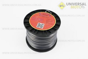 Леска диаметром 2,4мм, 238м, 3LB "квадрат", армированая. SABER (Триммер / UM2020-V89)