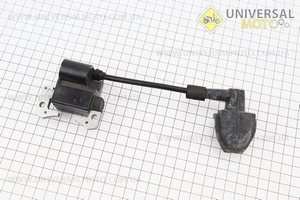 Катушка зажигания 1E36F "квадрат". Китай (Триммер / UM2021-V28)