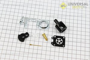 Ремонтний комплект карбюратора 1E40F-1E44F, (без прокладок), 8 деталей. Китай (Запчастини для триммера / UM2021-V69)