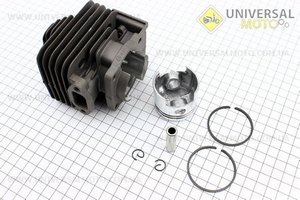 Цилиндро поршневой комплект (цпг) 44мм (палец 10мм) "черный". WOODMAN (Триммер / UM2021-V92)