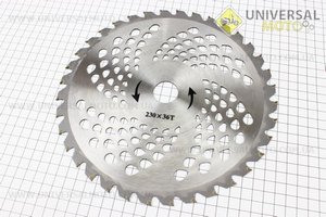 Нож режущий 36Тх230мм победитовые зубья