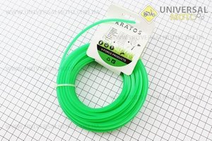 Леска диаметром 4,0мм, 15м "треугольник". Китай (Триммер / UM2024-V03)