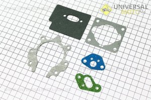 Прокладки двигуна 1E36F, комплект 5 деталей. Китай (Запчастини для триммера / UM2024-V37)