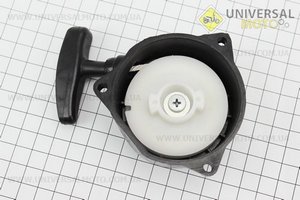 Стартер в зборі 3 отвори 70,0х70,0мм "Метелик - 2 зацепи" 328F. Китай (Запчастини для триммера / UM2024-V77)