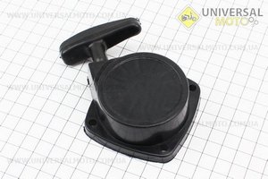 Стартер в зборі 4 отвори 50,0х50,0мм "Метелик - 2 зацепи". Китай (Запчастини для триммера / UM2024-V96)