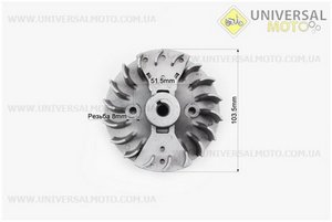 Ротор магнето 1E36F. Китай (Запчастини для триммера / UM2025-V91)