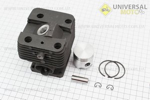 Цилиндро поршневой комплект (цпг) 35мм (палец 10мм) "черный" Stihl FS-120. Китай (Триммер / UM2026-V18)