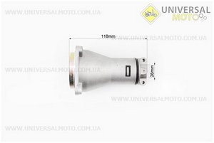 Редуктор верхній Ø26мм на 9 шліців L = 118мм для 1E36F. Китай (Запчастини для триммера / UM2026-V42)