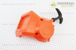 Стартер в сборе 4 отверстия 66,5х66,5мм "Проволока - 2зацепа". Китай (Триммер / UM2026-V62)