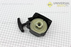 Стартер в сборе 4отв. 66,5х66,5мм "Плавный пуск - 4зацепа", диаметром зацепа=32мм Тип №4. Китай (Триммер / UM2027-V55)