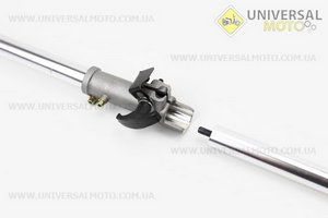 Вал приводний "розбірні" (шток, штанга) ø8мм 9 шліців в зборі з трубою Ø26мм L = 1520мм. Китай (Запчастини для триммера / UM2028-V38)