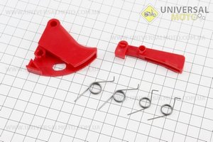 Курок ручки газу "широкий" Ø6мм в зборі. Китай (Запчастини для триммера / UM2029-V34)