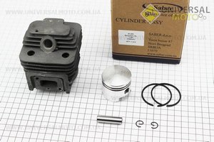 Циліндро поршневий комплект (ЦПГ) 44мм (палець 10мм) "чорний". SABER (Запчастини для триммера / UM2029-V66)