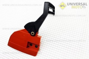 Ручка гальма в зборі 137/142. Китай (Запчастини до бензопили HUSQWARNA / UM2040-V79)