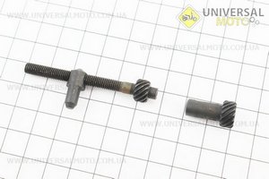 Натягувач ланцюга бічний (черв'ячний) комплект 4500/5200. Китай (Запчастини до бензопили GoodLuck / UM2050-V11)