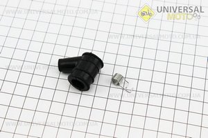 Колпачок свечной "люлька" + ппружина. Китай (Бензопила GoodLuck / UM2054-V30)