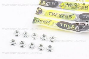 Гайка шини М8х1,25 під ключ "13", комплект 10шт. TRESZER (Запчастини до бензопили GoodLuck / UM2057-V92)