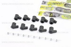 Ковпачок свічки "люлька" + пружина, комплект 10шт. TRESZER (Запчастини до бензопили GoodLuck / UM2057-V93)