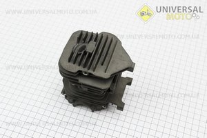 Цилиндро поршневой, комплект (цпг) 38мм (палец 10мм) черный OLEO MAC 937/GS370, для EFCO 137/MT3700. Китай (Бензопила Oleo Mac / UM2100-V01)