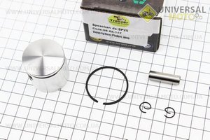 Поршневий комплект (поршень, кільця, палець) 34мм (палець 8 мм) OLEO MAC SPARTA 25. TRESZER (Запчастини для триммера / UM2131-V28)