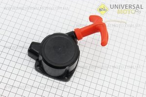 Стартер в зборі 4 отвори 50,0х50,0мм "Плавний пуск - 4 зацепи" 34F з трещеткой. Китай (Запчастини для триммера / UM2131-V60)