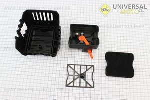 Фільтр повітряний в зборі, квадратний елемент для коси 6700. Китай (Запчастини для триммера / UM2131-V61)