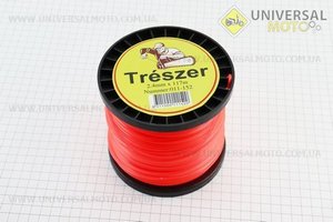 Косильна струна d = 2,4мм, 117м "зірка". TRESZER (Запчастини для триммера / UM2133-V08)