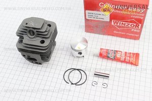 Циліндро поршневий комплект (ЦПГ) 36мм (палець 9мм) "чорний", "PRO SERIA". WINZOR (Запчастини для триммера / UM2133-V45)
