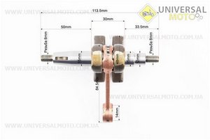 Колінвал 1E44F шатун - жовтий, "PRO SERIA". WINZOR (Запчастини для триммера / UM2133-V51)