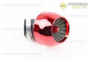 Фільтр повітряний нульовий 42мм 45град. "ТУРБИНА" червона. Китай (Різне / UM3012-V20)