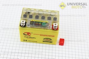 Аккумулятор 4Аh YTX4L-BS (гелевый, желтый) 113/70/85мм с ИНДИКАТОРОМ, 2018, от 10 штук -3% (завод OUTDO). B-cycle (Аксессуары / UM3012-V89)