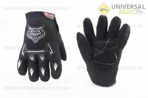 Рукавички мотоциклетні чорні, тип 1. Китай (Мотоекіпировка / UM3013-V24)