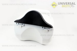 Кофр "мерседес" из стоп-сигналом Белый + ШЛЕМ 360*400*300мм