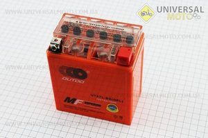 Аккумулятор 7Аh МОТО YTX7L-BS (гелевый, оранж) 110/65/130мм 2014