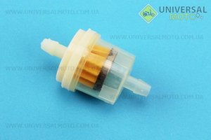 Фильтр топливный прозрачный без магнита (элемент - бумага)