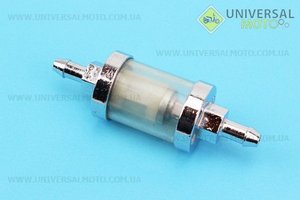 Фильтр топливный прозрачный "ХРОМ" разборной