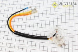 Патрон лампы фары цоколь BA20D пластик прозрачный