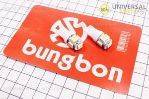 Лампа 5-диодная LED поворотов БЕЛЫЙ T10, 2шт