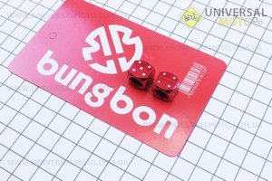 Колпачок ниппеля "КУБИК" Красный, 2 штуки . bungbon (Аксессуары / UM3015-V98)